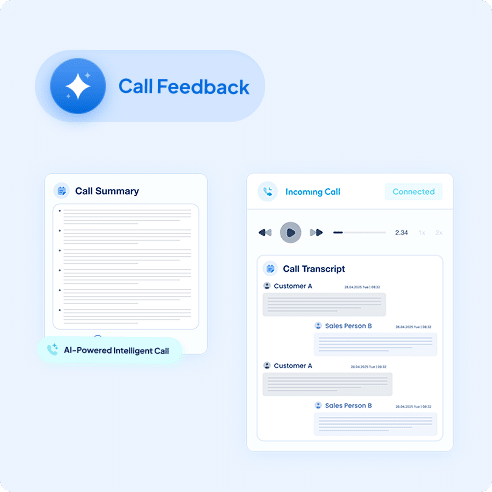 With Leadport AI-Powered Intelligent Call Management, you can obtain transcripts and summaries of all your calls.