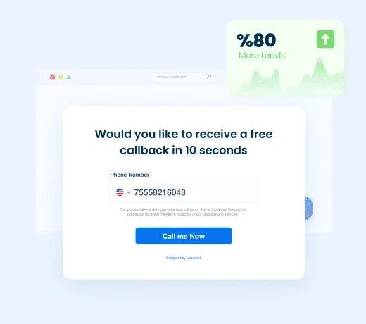 Customizable Leadport Form Widget with instant callback